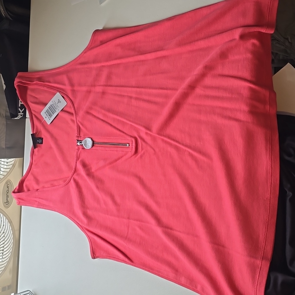 Torrid Ponte Square Neck Zip Up Tank Size 2x